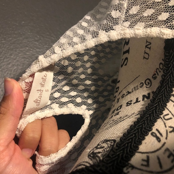 Gray Lace Sweater - Picture 3 of 3